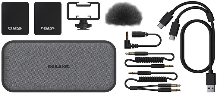 NUX B - 10 Vlog 2.4G Microphone System – Compact Wireless Audio for Vloggers and Presenters - Ev - Entz Music