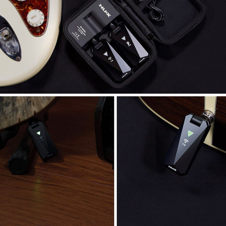 NUX B - 5RC Rechargeable Wireless Guitar System – 2.4GHz Digital Transmission with Low Latency, 30m Range, and Portable Power Case - Ev - Entz Music
