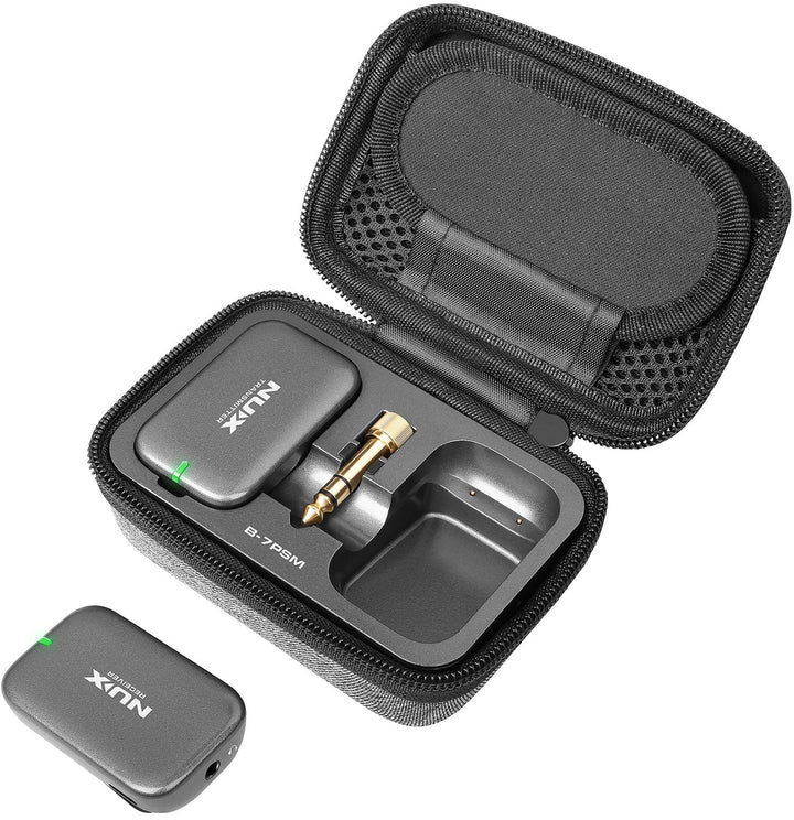 NUX B - 7PSM Wireless Personal Monitoring System – 5.8GHz with Charging Case, for In - Ear Monitors & Headphones (16 - 32 Ohms) - Ev - Entz Music