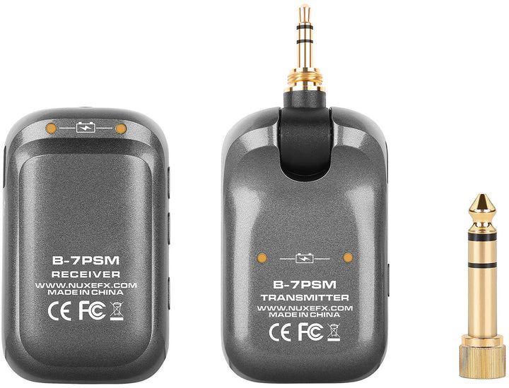 NUX B - 7PSM Wireless Personal Monitoring System – 5.8GHz with Charging Case, for In - Ear Monitors & Headphones (16 - 32 Ohms) - Ev - Entz Music