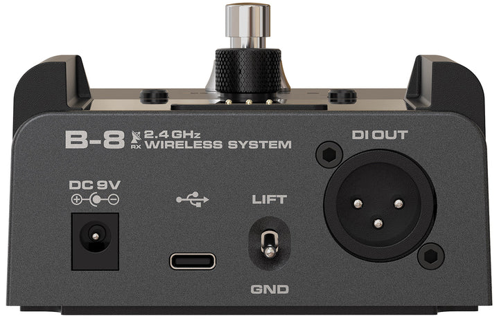 NUX B - 8 2.4GHz Instrument Wireless System with Pedal Receiver, Rechargeable Transmitter, and Multi - Function Features - Ev - Entz Music
