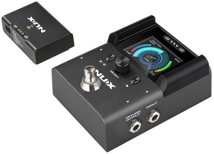 NUX B - 8 2.4GHz Instrument Wireless System with Pedal Receiver, Rechargeable Transmitter, and Multi - Function Features - Ev - Entz Music
