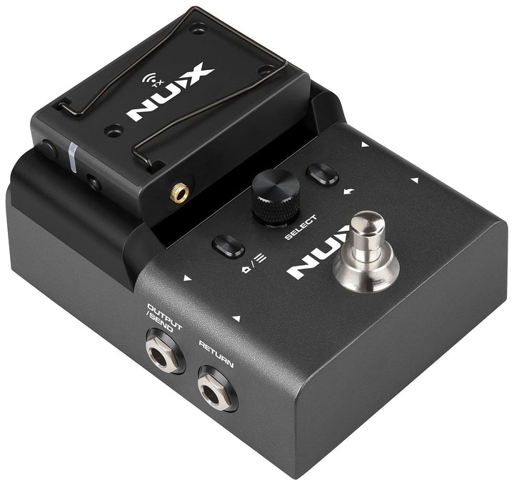 NUX B - 8 2.4GHz Instrument Wireless System with Pedal Receiver, Rechargeable Transmitter, and Multi - Function Features - Ev - Entz Music