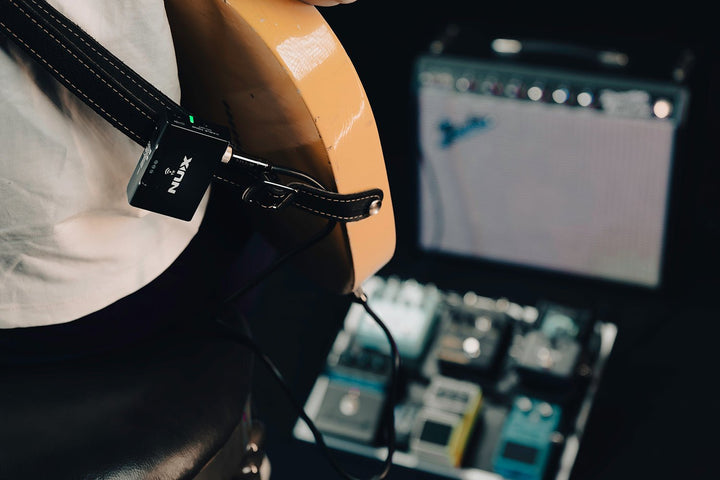 NUX B - 8 2.4GHz Instrument Wireless System with Pedal Receiver, Rechargeable Transmitter, and Multi - Function Features - Ev - Entz Music
