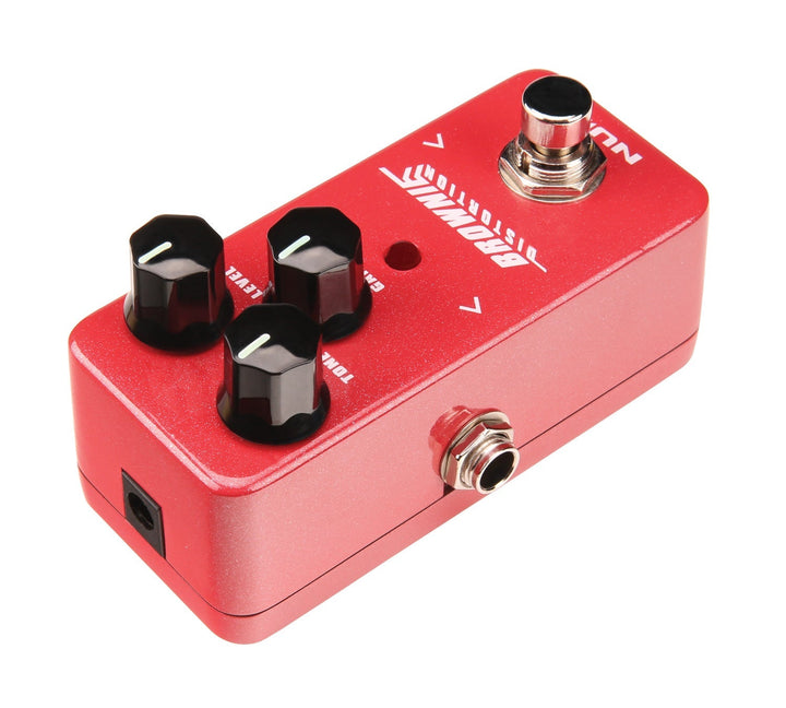 NUX Brownie Distortion Pedal - Vintage 1970s British Rock Tone with Modern Hybrid Circuitry and True Bypass - Ev - Entz Music