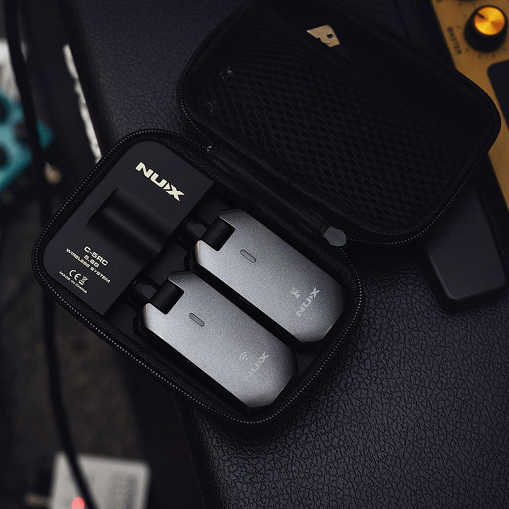 NUX C - 5RC Rechargeable Guitar Bug Set 5.8GHz - Wireless System for Guitars and Bass with Auto - Pairing and Rechargeable Power Case - Ev - Entz Music