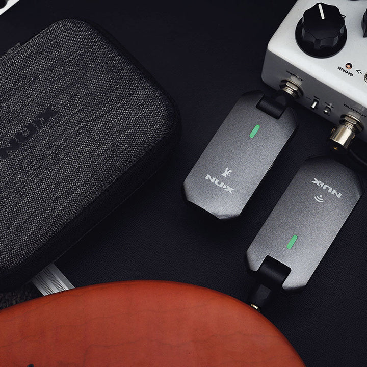 NUX C - 5RC Rechargeable Guitar Bug Set 5.8GHz - Wireless System for Guitars and Bass with Auto - Pairing and Rechargeable Power Case - Ev - Entz Music