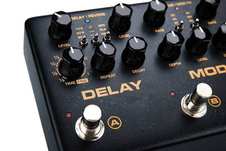 NUX Cerberus Guitar Effect Pedal - Multi - Effect Processor with Analog Preamp, Drive, Delay, Reverb, and Full MIDI Control - Ev - Entz Music