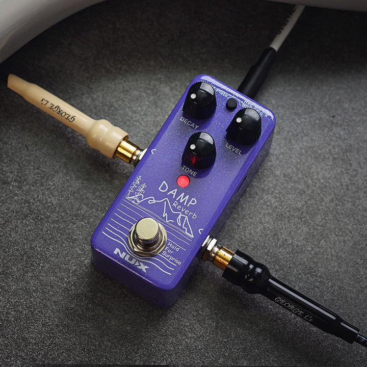 NUX Damp Digital Reverb Pedal - Compact Reverb with Spring, Plate, and Hall Modes, Shimmer and Freeze Effects - Ev - Entz Music