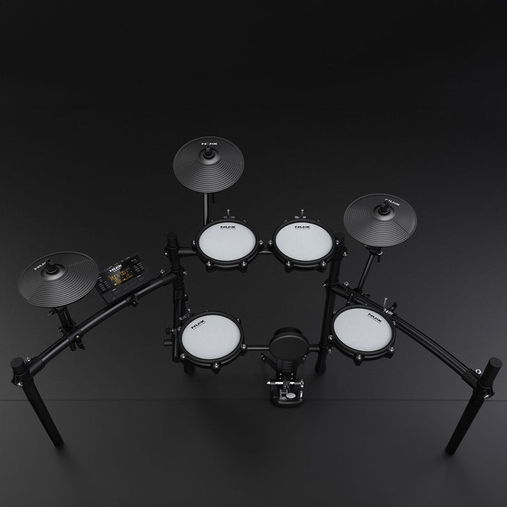 NUX DM - 210 Digital Drum Kit - Complete Electronic Drum Kit with Mesh Pads, Dual - Zone Triggers, and Bluetooth Connectivity - Ev - Entz Music