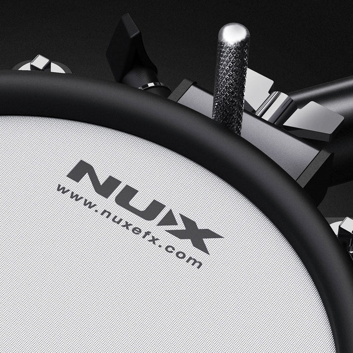 NUX DM - 210 Digital Drum Kit - Complete Electronic Drum Kit with Mesh Pads, Dual - Zone Triggers, and Bluetooth Connectivity - Ev - Entz Music