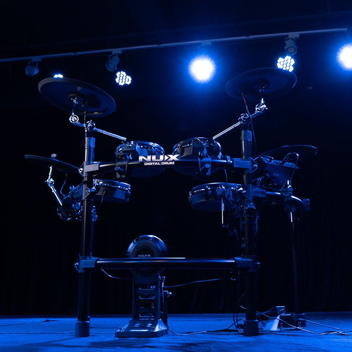 NUX DM - 7X Digital Drum Kit - High - End Electronic Drum Set with Remo Mesh Heads and Multi - Zone Triggering - Ev - Entz Music
