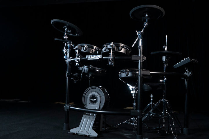NUX DM - 8 Digital Drum Kit - Flagship Electronic Drum Set with Remo Mesh Heads, Multi - Zone Cymbals, and Advanced Sound Module - Ev - Entz Music