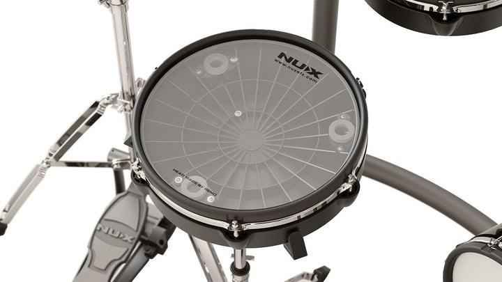 NUX DM - 8 Digital Drum Kit - Flagship Electronic Drum Set with Remo Mesh Heads, Multi - Zone Cymbals, and Advanced Sound Module - Ev - Entz Music