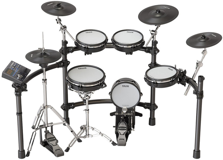 NUX DM - 8 Digital Drum Kit - Flagship Electronic Drum Set with Remo Mesh Heads, Multi - Zone Cymbals, and Advanced Sound Module - Ev - Entz Music