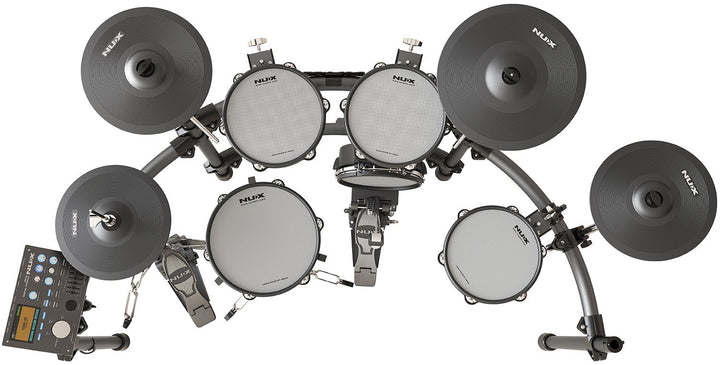 NUX DM - 8 Digital Drum Kit - Flagship Electronic Drum Set with Remo Mesh Heads, Multi - Zone Cymbals, and Advanced Sound Module - Ev - Entz Music