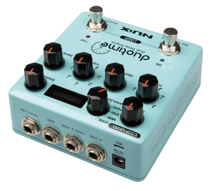 NUX Duo Time Dual Delay Pedal - Ev - Entz Music