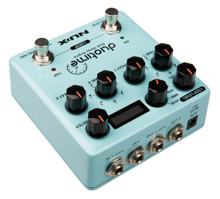 NUX Duo Time Dual Delay Pedal - Ev - Entz Music