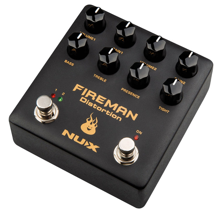 NUX Fireman Dual Distortion Pedal - Ev - Entz Music