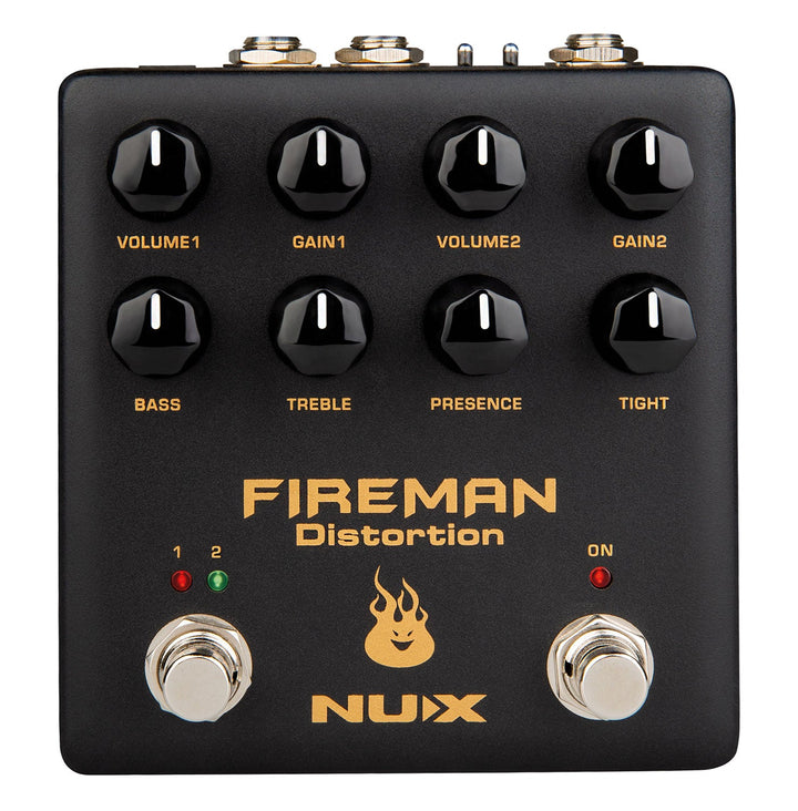 NUX Fireman Dual Distortion Pedal - Ev - Entz Music