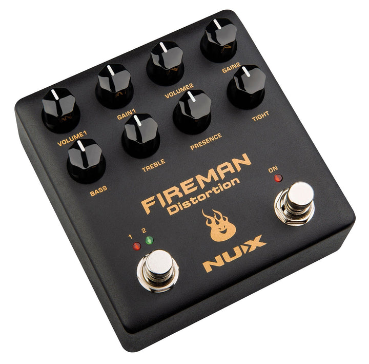 NUX Fireman Dual Distortion Pedal - Ev - Entz Music
