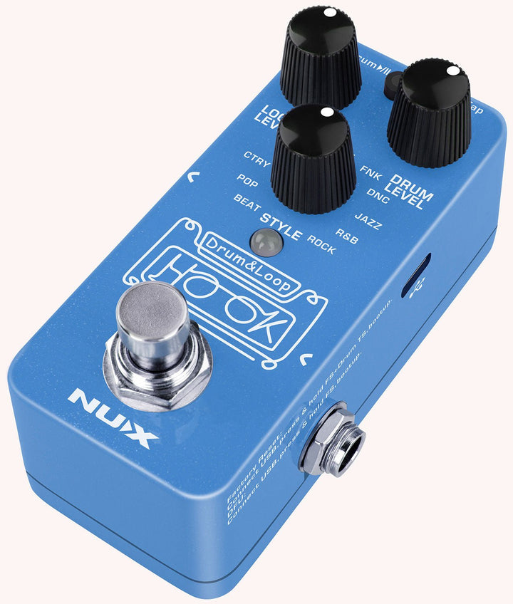 NUX Hook Drum & Looper Pedal - Ev - Entz Music