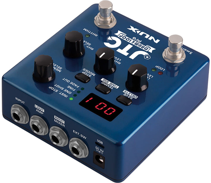 NUX JTC Drum+Loop PRO Dual Pedal - Ev - Entz Music