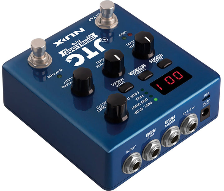 NUX JTC Drum+Loop PRO Dual Pedal - Ev - Entz Music