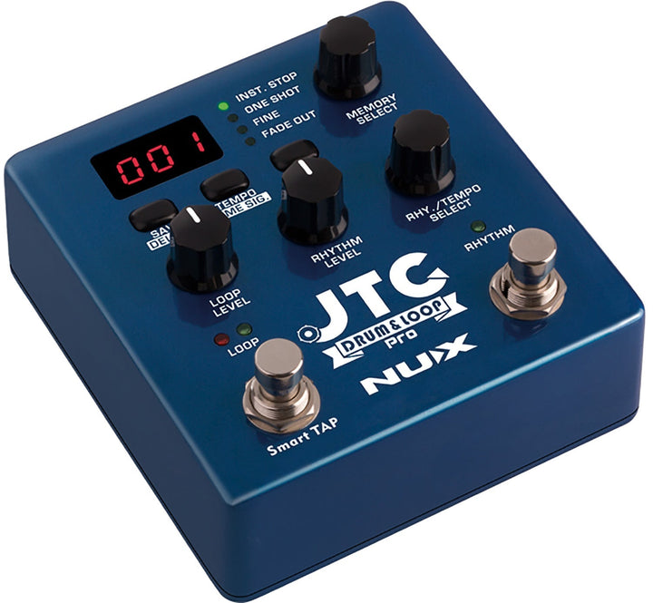 NUX JTC Drum+Loop PRO Dual Pedal - Ev - Entz Music