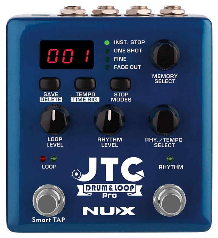 NUX JTC Drum+Loop PRO Dual Pedal - Ev - Entz Music