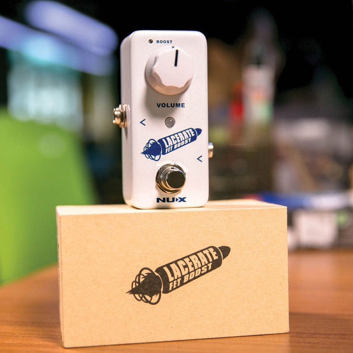 NUX Lacerate FET Boost Pedal – Clean & Crank Boost, Dual FET Circuit, Compact Design - Ev - Entz Music