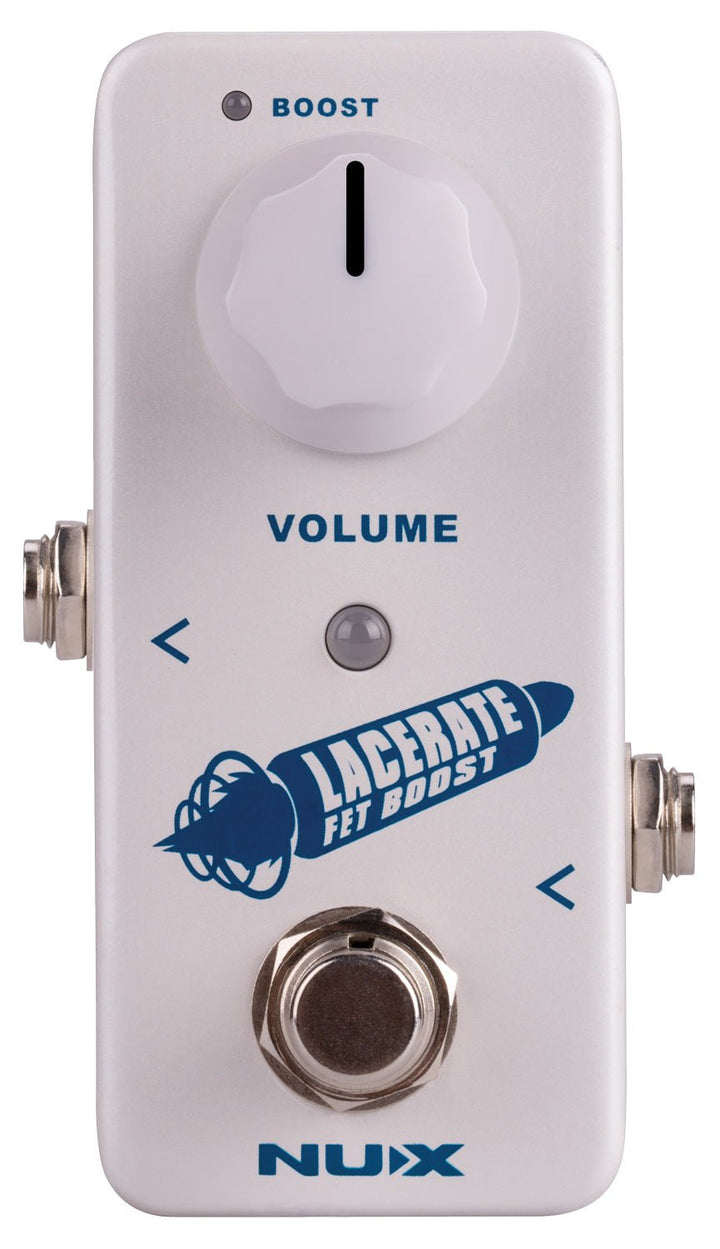 NUX Lacerate FET Boost Pedal – Clean & Crank Boost, Dual FET Circuit, Compact Design - Ev - Entz Music