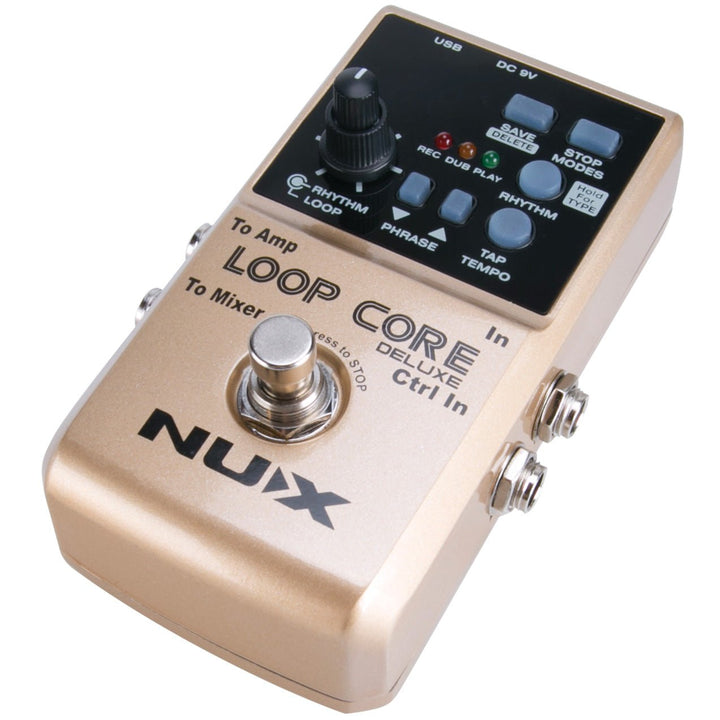 NUX Loop Core Deluxe 24 - bit Looper Pedal Bundle - Ev - Entz Music