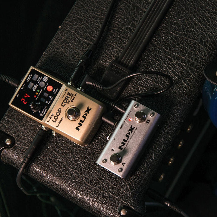 NUX Loop Core Deluxe 24 - bit Looper Pedal Bundle - Ev - Entz Music
