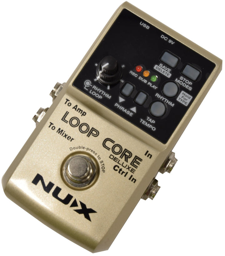 NUX Loop Core Deluxe 24 - bit Looper Pedal Bundle - Ev - Entz Music