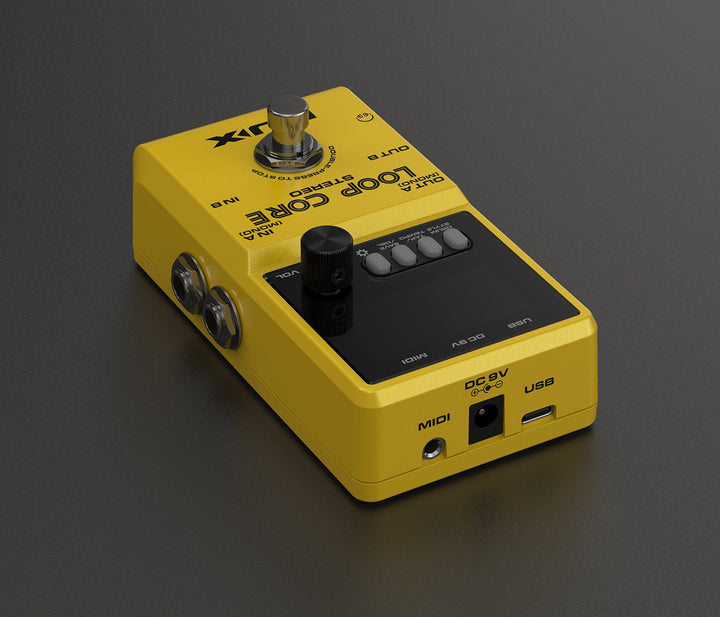 NUX Loop Core Stereo Looper Pedal – 6 - Hour Recording, Stereo I/O, Built - In Drum Machine - Ev - Entz Music