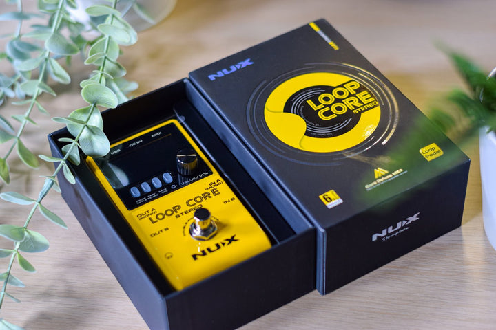 NUX Loop Core Stereo Looper Pedal – 6 - Hour Recording, Stereo I/O, Built - In Drum Machine - Ev - Entz Music
