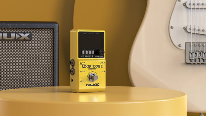NUX Loop Core Stereo Looper Pedal – 6 - Hour Recording, Stereo I/O, Built - In Drum Machine - Ev - Entz Music
