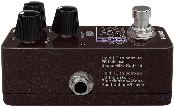 NUX Mini Super Chorus - Flanger Pedal - Ev - Entz Music