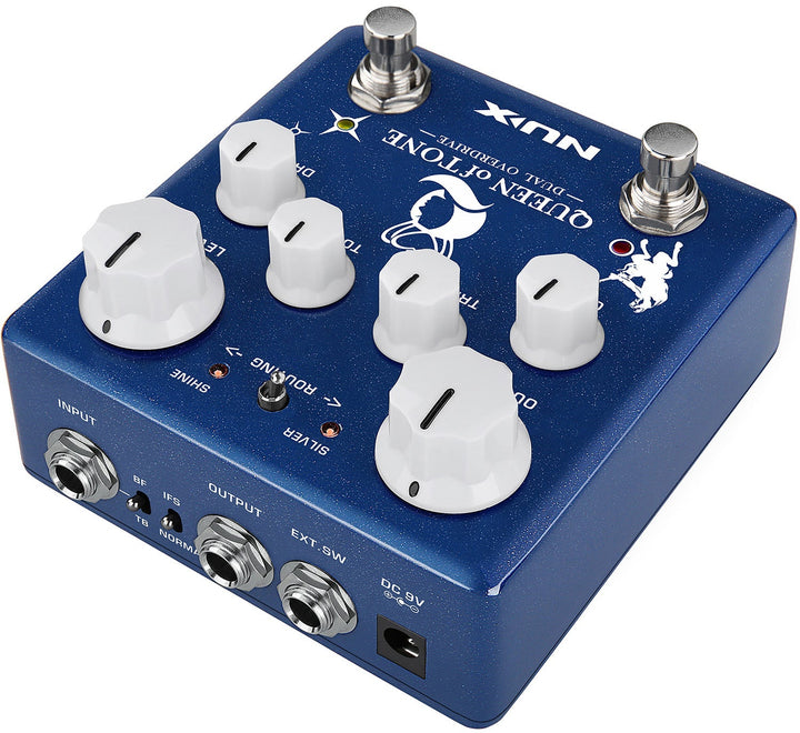 NUX Queen of Tone Dual Overdrive Pedal - Ev - Entz Music