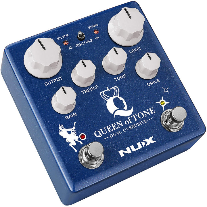 NUX Queen of Tone Dual Overdrive Pedal - Ev - Entz Music