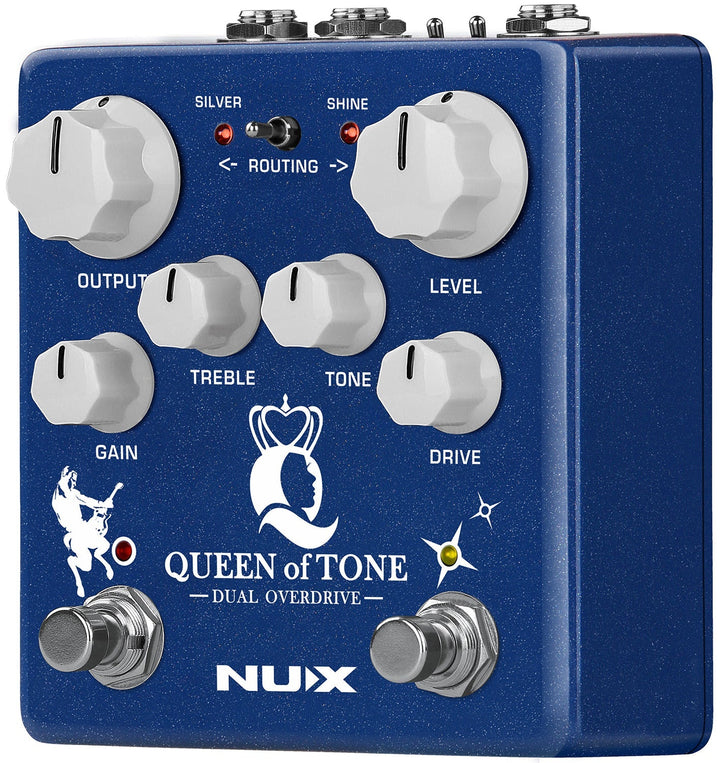NUX Queen of Tone Dual Overdrive Pedal - Ev - Entz Music
