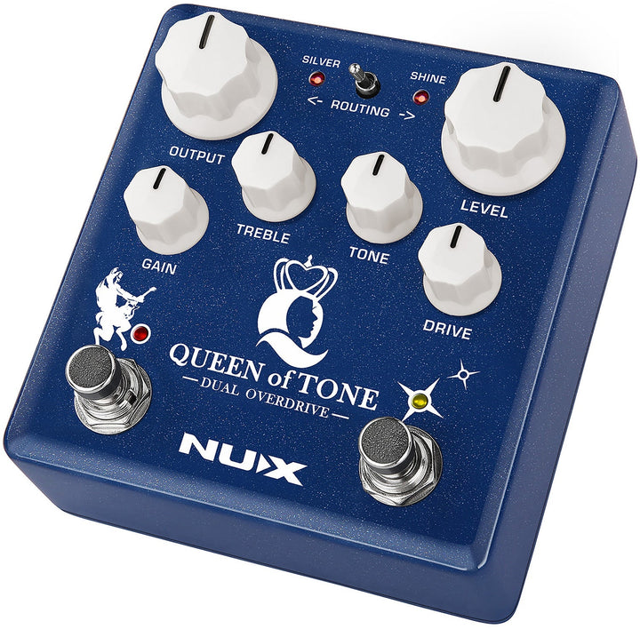 NUX Queen of Tone Dual Overdrive Pedal - Ev - Entz Music