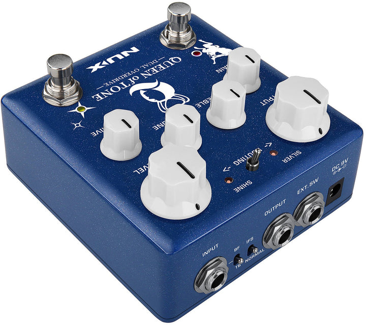 NUX Queen of Tone Dual Overdrive Pedal - Ev - Entz Music