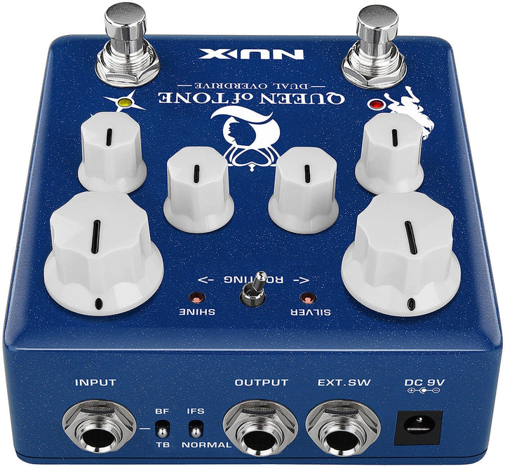 NUX Queen of Tone Dual Overdrive Pedal - Ev - Entz Music