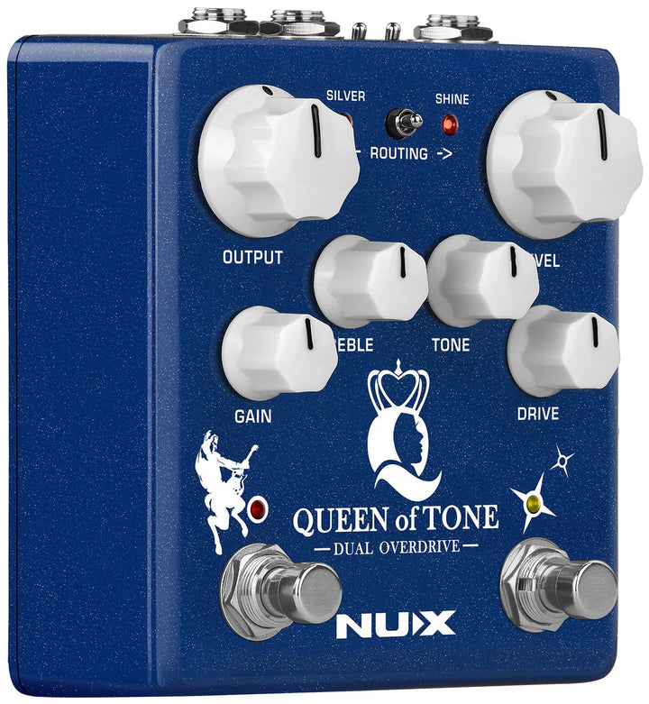 NUX Queen of Tone Dual Overdrive Pedal - Ev - Entz Music