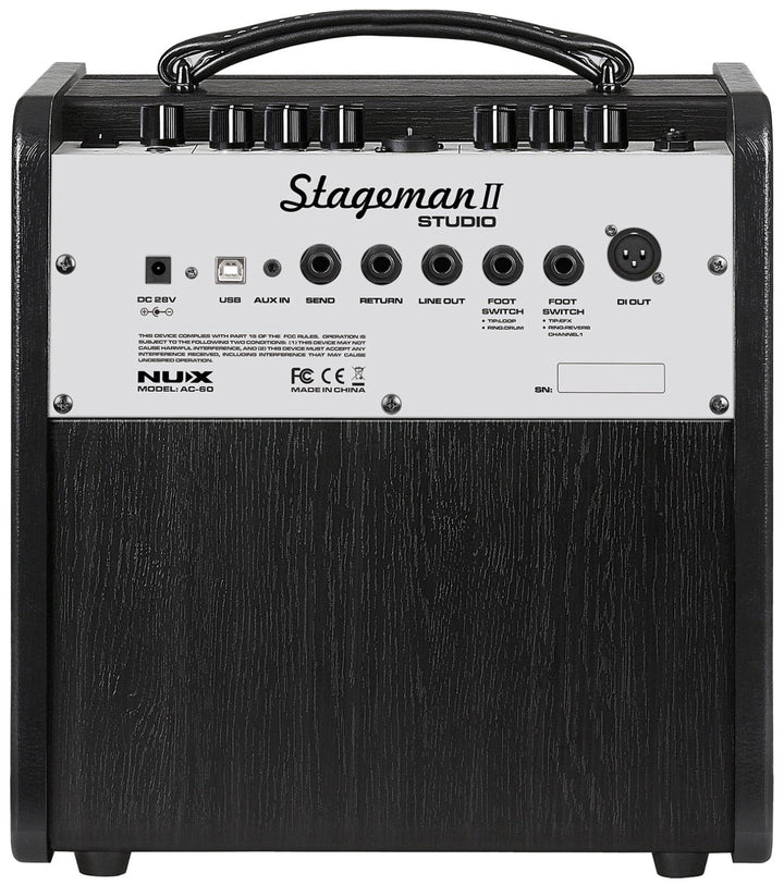 NUX Stageman II AC - 60 Acoustic Amplifier - Ev - Entz Music
