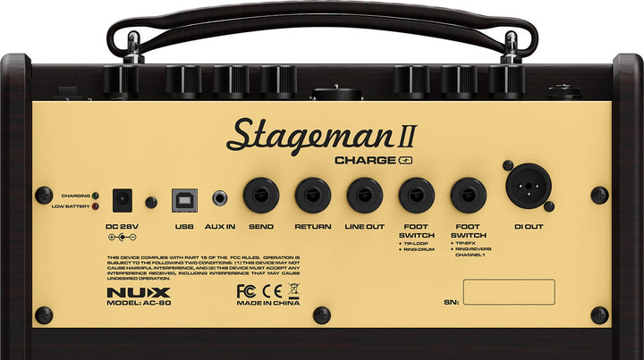NUX Stageman II AC - 80 Acoustic Amplifier - Ev - Entz Music