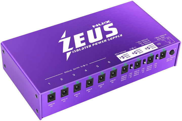 NUX Zeus Guitar Pedal Power Supply - Ev - Entz Music