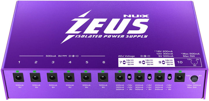 NUX Zeus Guitar Pedal Power Supply - Ev - Entz Music